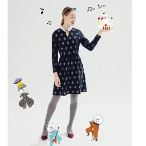 Miss Patina Bowie Cat Star Dress - NWT